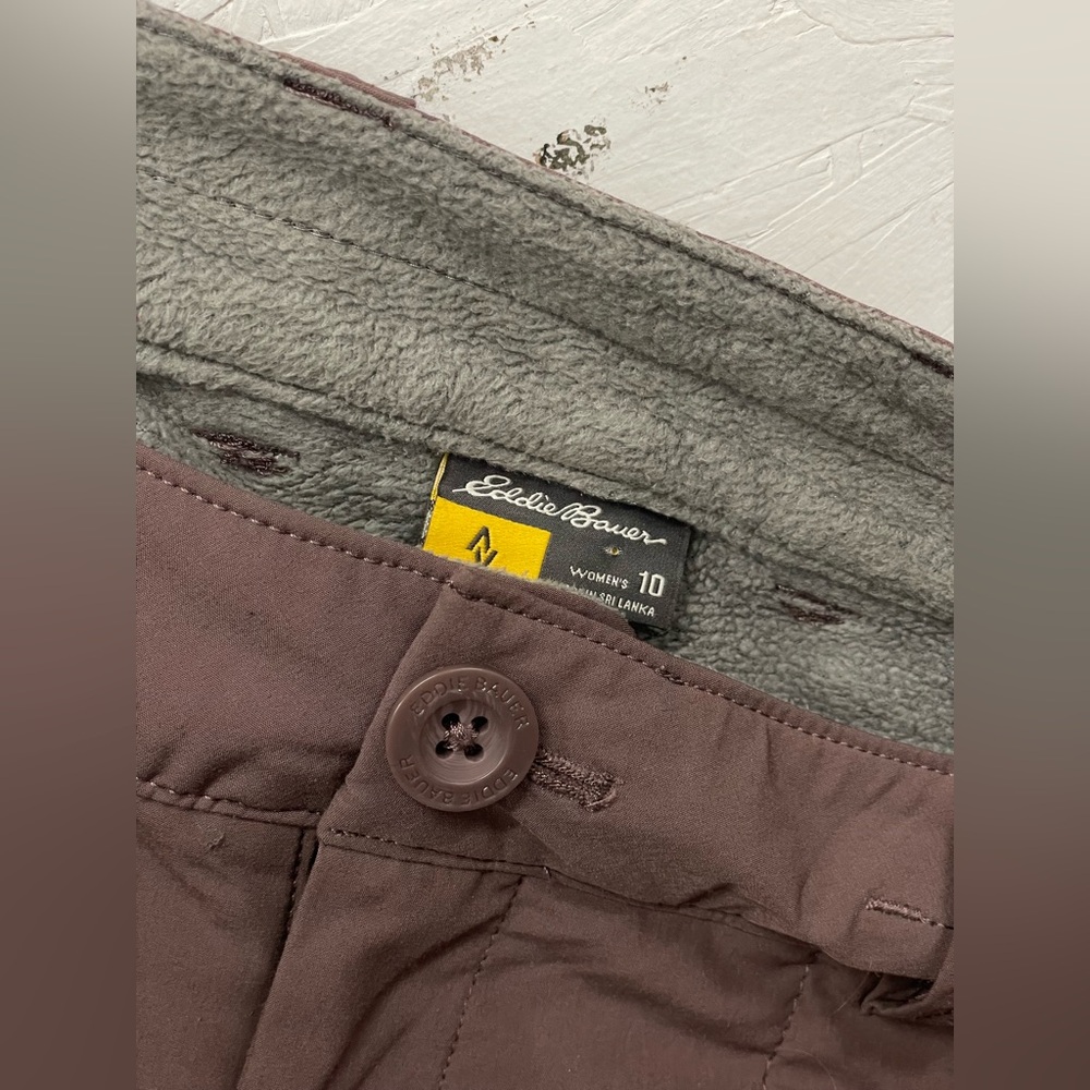 Eddie Bauer Polar Fleece Lined Pants, Size 10, Excellent Condition